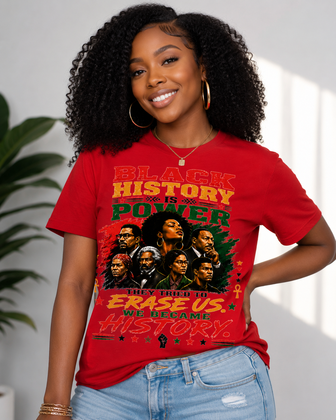 Black History Is Power – We Became History Black Pride T-Shirt