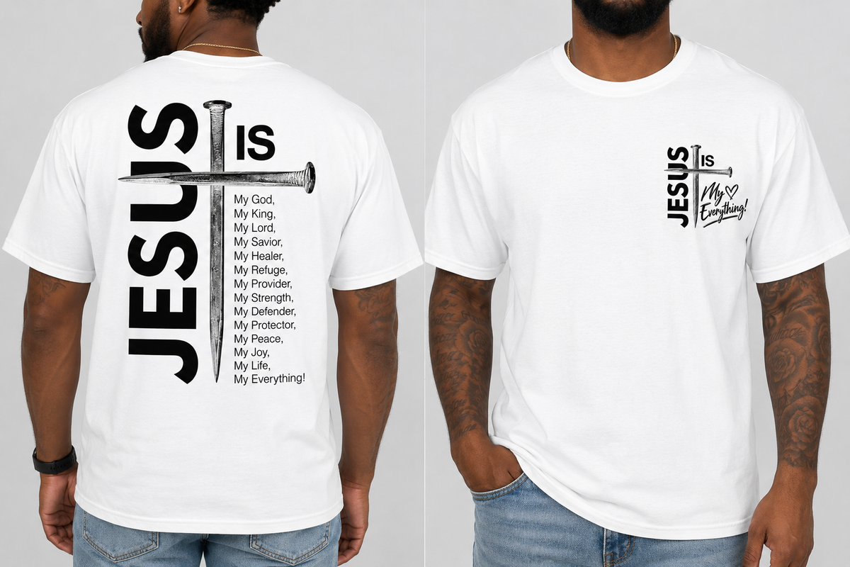 Jesus Is My Everything – Men's Christian Faith T-Shirt ✝️