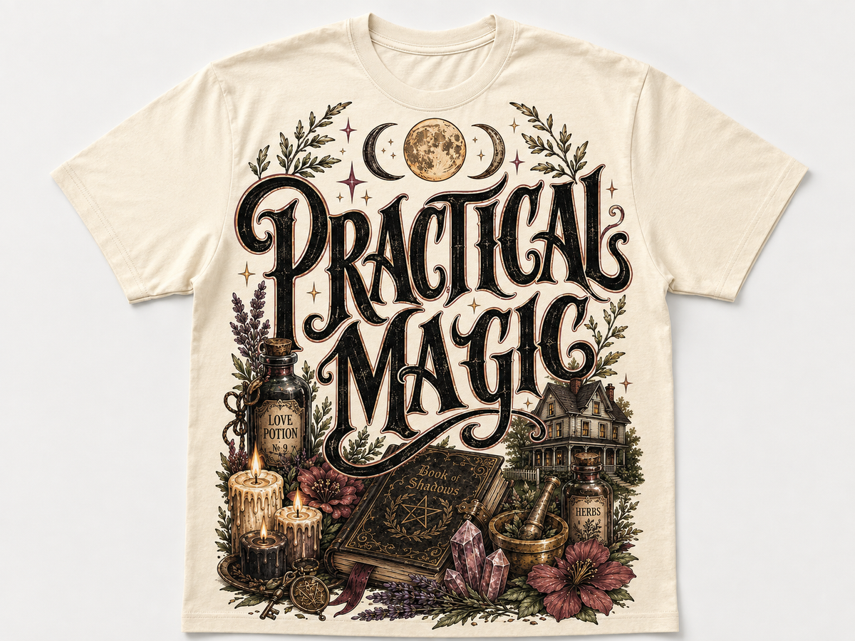 Practical Magic Vintage Witchy Graphic T-Shirt