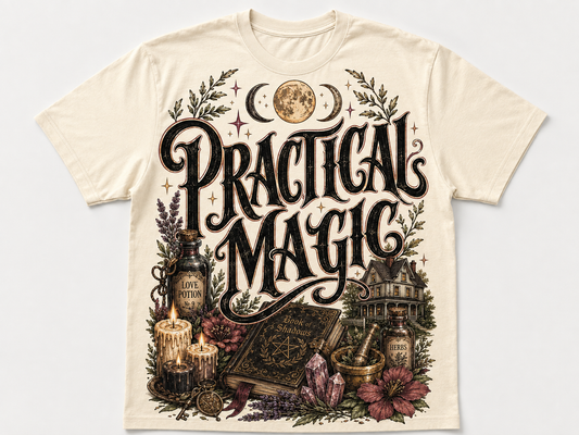 Practical Magic Vintage Witchy Graphic T-Shirt