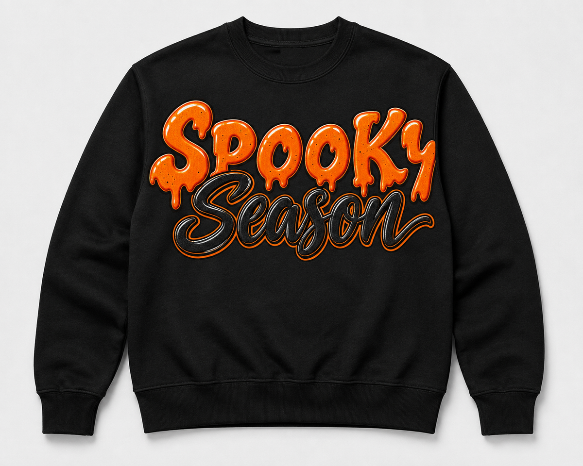 Spooky Season Women’s Black Halloween Graphic Sweatshirt 🎃