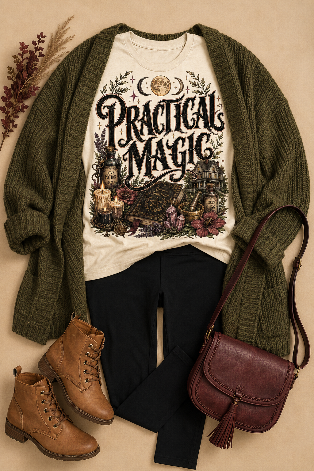 Practical Magic Vintage Witchy Graphic T-Shirt