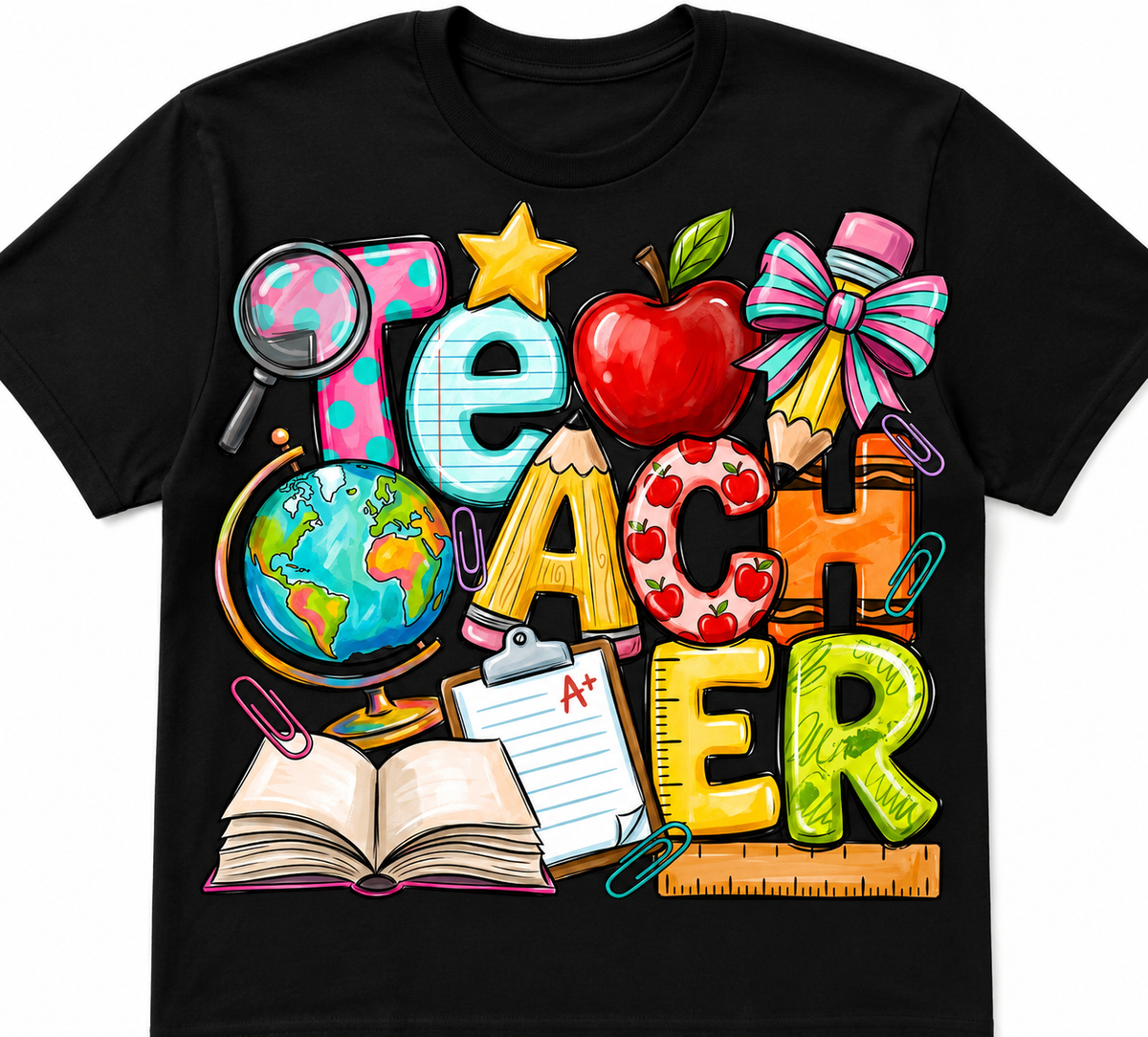 Colorful Teacher Shirt – Fun Back to School Classroom Graphic Tee