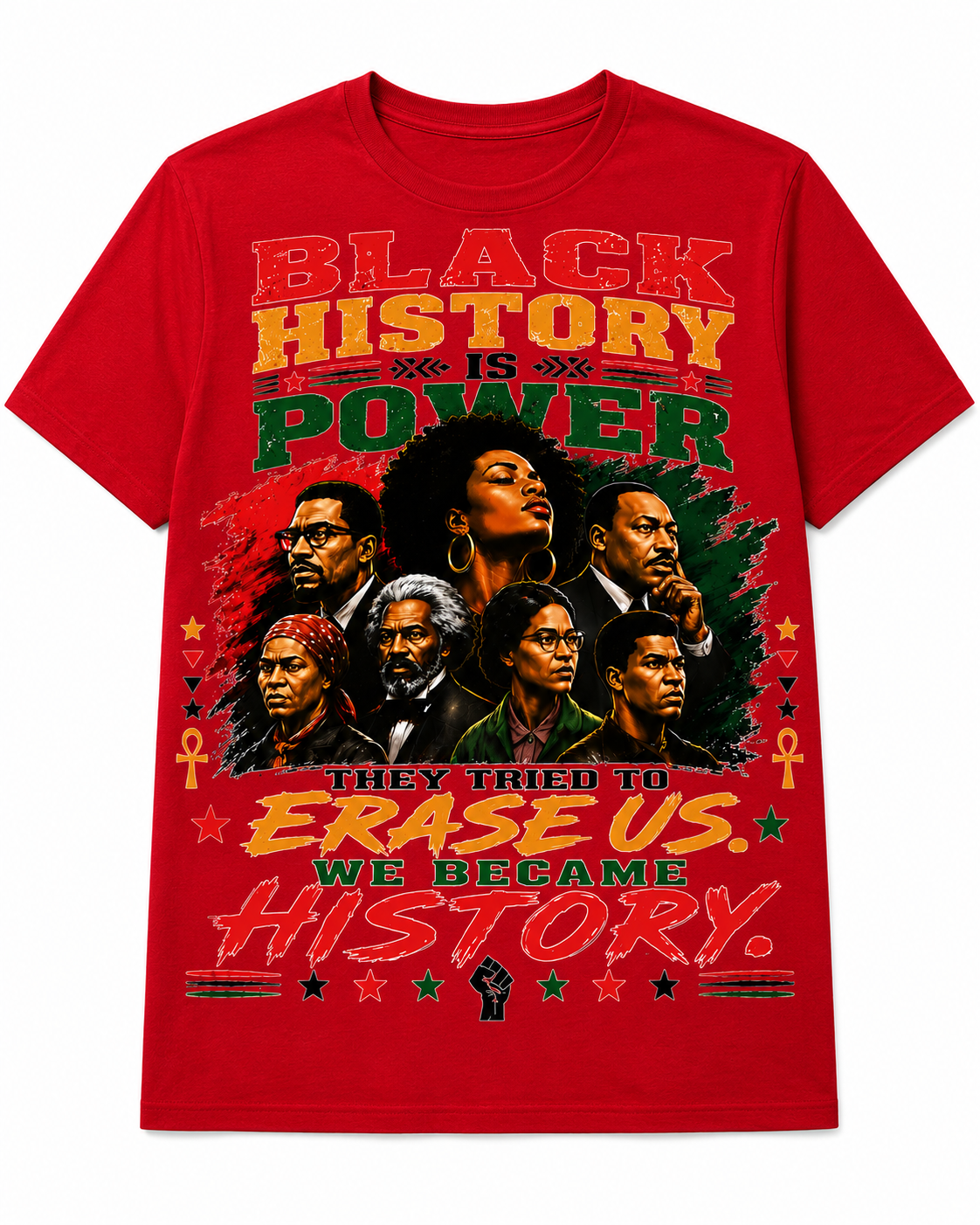 Black History Is Power – We Became History Black Pride T-Shirt