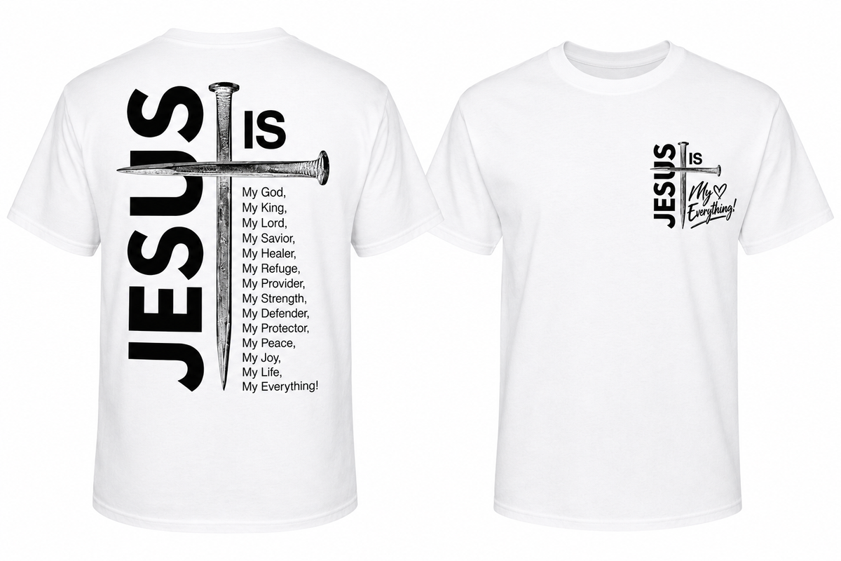 Jesus Is My Everything – Men's Christian Faith T-Shirt ✝️